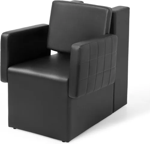 OmySalon Silla secadora profesional para salón, estilo moderno, negro, cuero de PVC, capacidad de peso de 330 libras, perfecta para servicios de