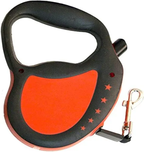 Miniatura 4 de Hyper Pet Correa retráctil para perro, correa de paseo de 8 pies para perros de hasta 8 libras, extra pequeña, azul