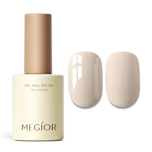 Miniatura 99 de MEGIOR Esmalte de uñas de gel blanco de 0.5 fl oz, color blanco antiguo, secado con luz UV, esmalte de gel francés, arte de uñas, salón de manicura