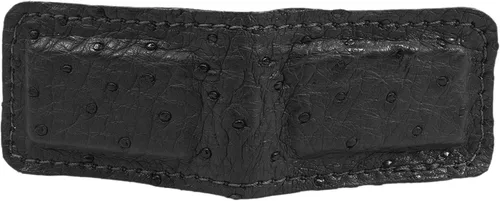 Miniatura 2 de Pinza magnética de cuero de avestruz hecha a mano