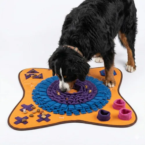 Miniatura 13 de PET ARENA Alfombrilla de olfateo para perros - Juguete de rompecabezas interactivo ajustable para razas grandes y pequeñas, alimentador lento