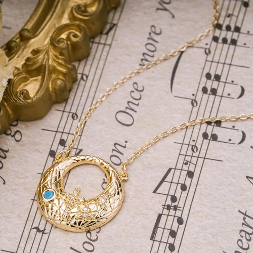 Miniatura 88 de Fettero - Collar con dije de cruz de fe, chapado en oro de 14 K, cadena fina, minimalista, simple, pequeña, para oración, regalo de joyería religiosa