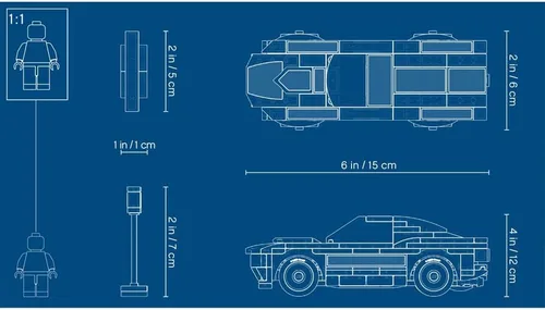 Miniatura 4 de LEGO Speed Champions 1968 Ford Mustang Fastback 75884 Kit de construcción (183 piezas)
