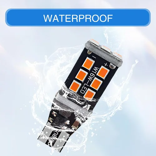 Miniatura 3 de 4 luces LED T15 de marcha atrás decodificadas para automóvil, luz de freno de señal de giro brillante 2835-15smd, W16W 912 921 906 reemplazo