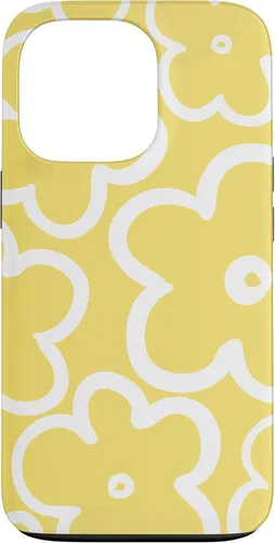 Miniatura 9 de iPhone 16 Cute Flower Pattern Wildflower Lemon Yellow and White Floral Case