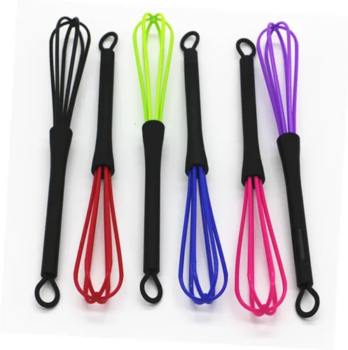 Miniatura 2 de FRCOLOR 12 piezas de herramienta de peluquería mezclador de color para peluquería mini batidor de silicona herramienta de tinte eléctrico