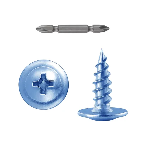 Miniatura 7 de WensiLon - Tornillos para madera de cabeza segmentada Phillips #8, de acero inoxidable 410, metal autorroscante rápido, juego surtido Plateado