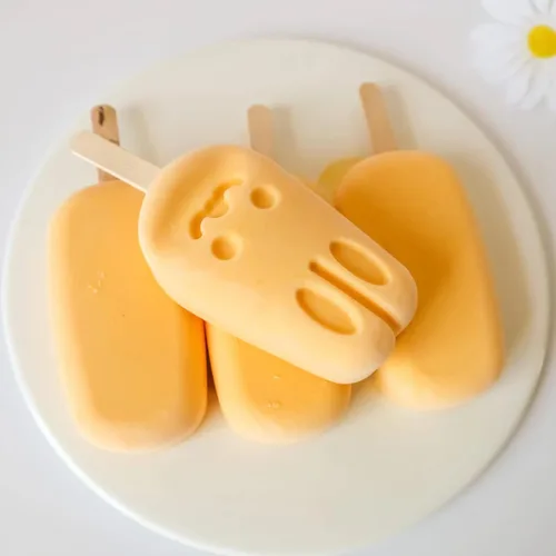 Miniatura 4 de Moldes de silicona para paletas de helado, 7 cavidades de caricatura, conejito de dibujos animados, para decoración de pasteles, 2 unidades, sin BPA