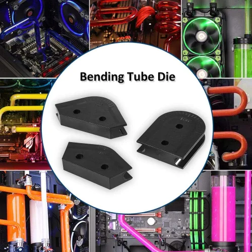 Miniatura 9 de Herramienta de tubo de doblado de tubo duro acrílico para tubo de 0.551 in PC PC Sistema de enfriamiento líquido de agua 3 kits de tubo de flexión