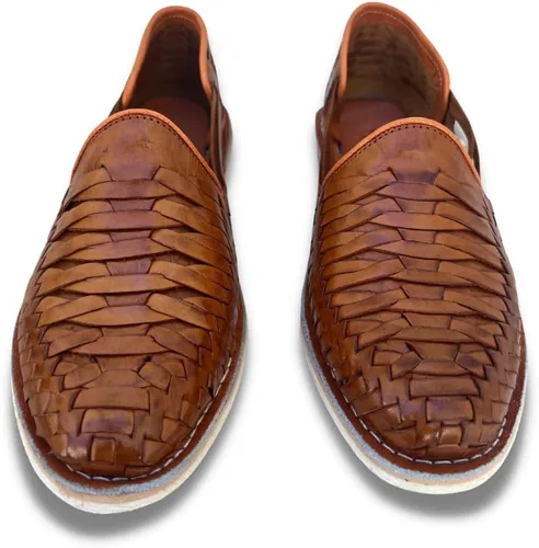 Miniatura 3 de Mexico en la Piel Leather Shoes for Mens, Pull on Comfortable Loafers