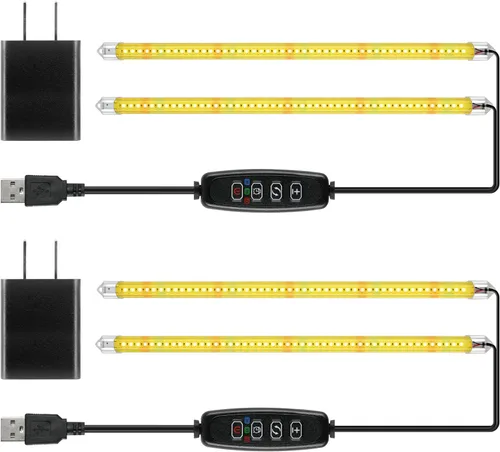 Miniatura 15 de iPower - Lámpara LED de crecimiento con espectro completo para plantas de interior, cuello de cisne ajustable, 2/3 modos de luz y 5/10 niveles rojo