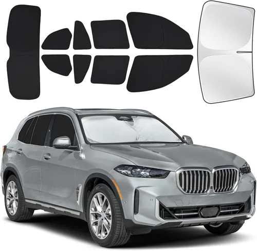 Miniatura 26 de para Toyota 4Runner 2010-2024, juego de 8 protectores solares para ventanas de coche, privacidad para parabrisas delantero, laterales y traseros