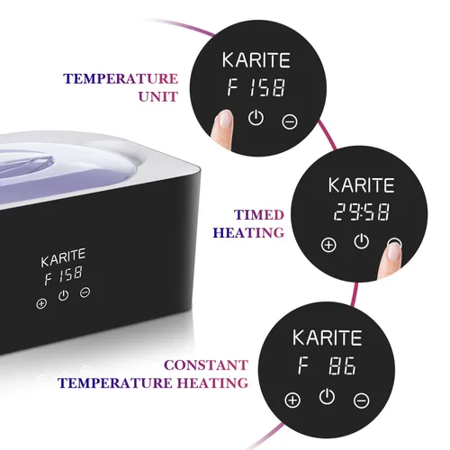 Miniatura 4 de Máquina de cera de parafina para manos y pies - Karite Baño de cera de parafina 4000ml (135.3 fl oz) Calentador de cera de parafina Kit hidratante