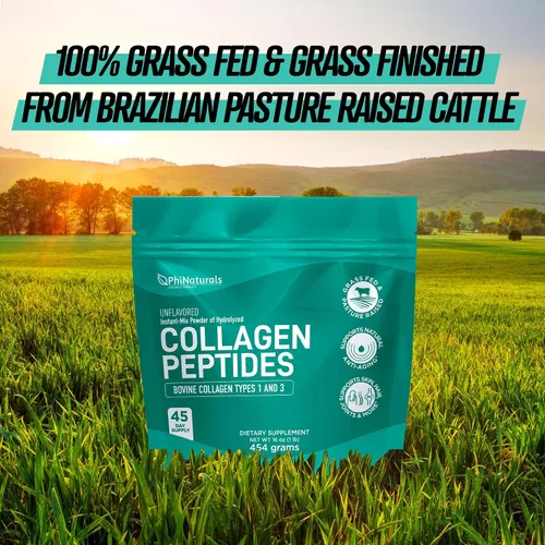 Miniatura 4 de Péptidos de colágeno Proteína en polvo de mezcla instantánea [sin sabor] Suplemento de colágeno hidrolizado - de carne bovina criada en pastos