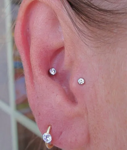 Miniatura 8 de QWALIT Piercing de nariz transparente para el trabajo, aros de nariz transparentes para el trabajo, piercing de nariz de plástico transparente