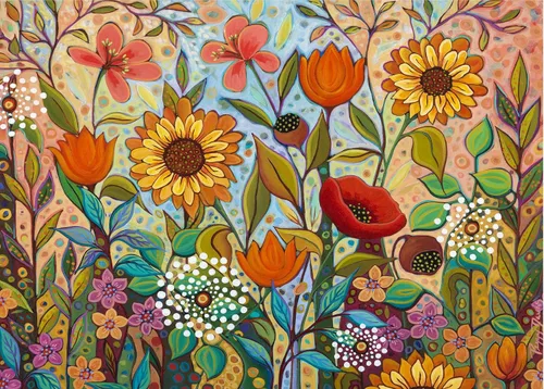 Miniatura 2 de Ceaco - Peggy's Garden - Joy in the Morning - Rompecabezas de 1000 piezas