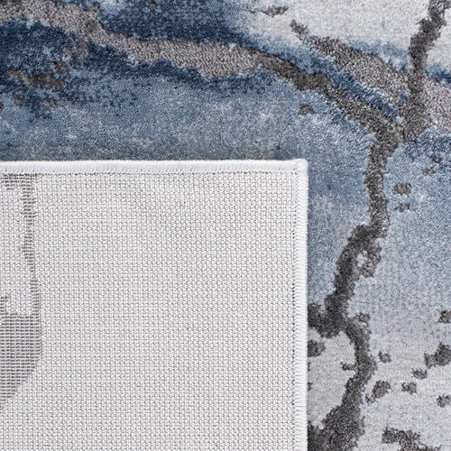 Miniatura 6 de SAFAVIEH Craft Collection Alfombra de Acento - 2' x 3', Gris y Azul, Diseño Contemporáneo, Resistente a las Manchas, Ideal para Áreas de Alto