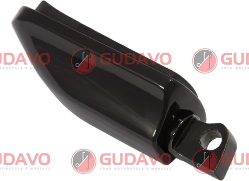 Miniatura 3 de Motocicleta cromo aluminio pie clavijas delantero pedal conductor clavijas con soportes para HONDA VF750 MAGNA 1996-2004 (G3I negro)