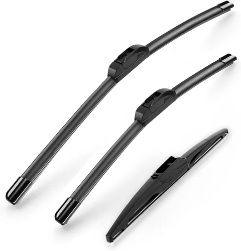 Miniatura 7 de Limpiaparabrisas Premium de 21" + 19" para Parabrisas, Todas las Estaciones, Duraderas, Estables y Silenciosas, Láminas Limpiaparabrisas