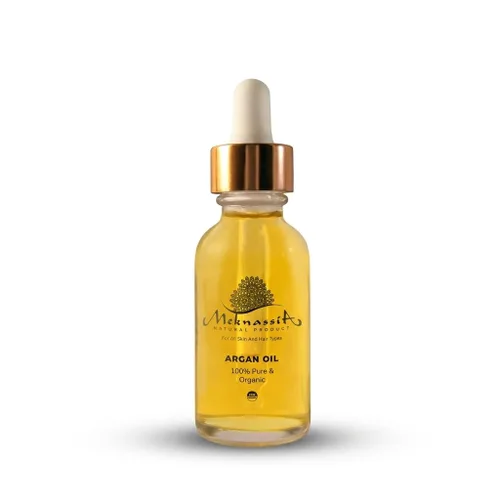 Meknessia - Aceite de argán marroquí puro de 1.0 fl oz, adecuado para todo tipo de piel, aceite orgánico prensado en frío para cabello y piel,