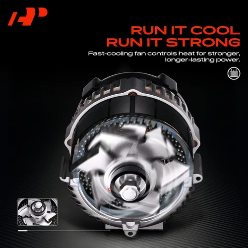 Miniatura 6 de A-Premium Alternador compatible con Chevrolet Malibu 2008-2012, cobalto 2008-2010 y Pontiac G5 2008-2010 y Saturn Aura 2008-2009, Sky 2008-2008, Vue