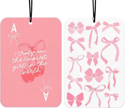 Miniatura 26 de Black Bows - Ambientador occidental para automóvil, 4 piezas, Let's Go Girls Cowgirls Western accesorios para colgar para automóvil, decoración