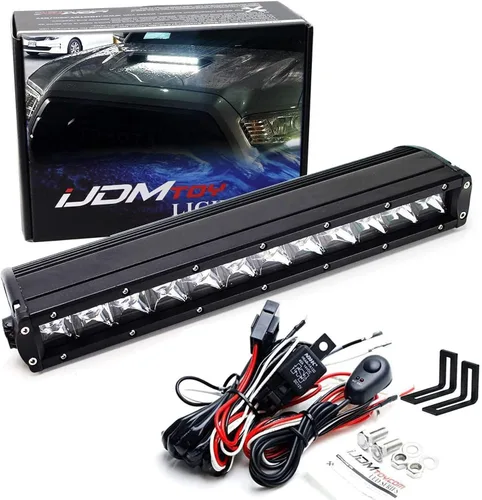 iJDMTOY 35-966 Barra de Luz Scoop Compatible con Toyota Tacoma 2016 en adelante, Incluye (1) Barra de Luz LED de Alta Potencia de 60W, Soportes de
