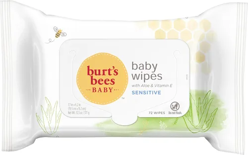 Miniatura 22 de Burt's Bees Toallitas para bebés, sin perfume naturales para pieles sensibles con aloe y vitamina E - 72 toallitas para bebés - Paquete de 10