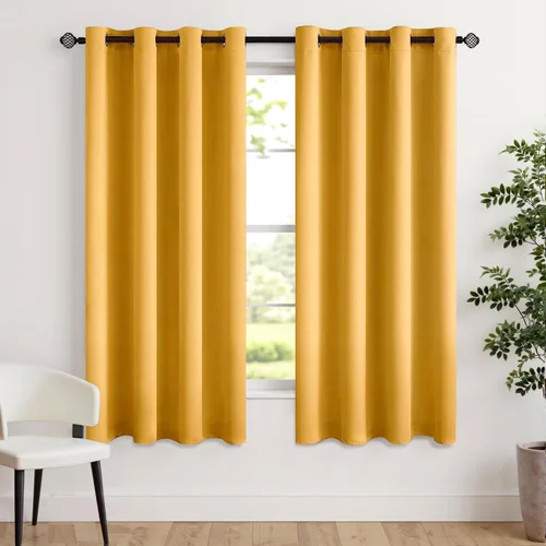 Miniatura 17 de MIULEE Cortinas opacas para dormitorio o sala de estar, juego de 2 paneles de cortina para ventana con aislamiento térmico y bloqueo de luz