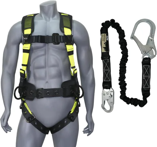 Miniatura 15 de Kit de arnés de protección contra caídas cómodo AFP Demon – Arnés de seguridad de cuerpo completo OSHA/ANSI PPE para trabajo de construcción