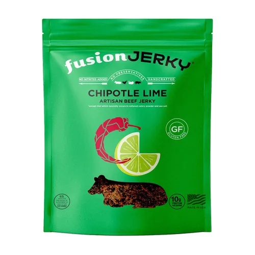 Miniatura 21 de Fusion Jerky - Carne seca artesanal, barbacoa japonesa, 2.5 onzas, todo natural, 0.35 onzas de proteína, carne de origen estadounidense de primera