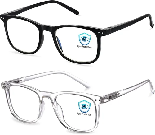 Miniatura 7 de AOSM Lentes de luz azul para hombres y mujeres, gafas de juego antirreflejos, protección UV400, bloqueo de luz azul para aliviar la fatiga ocular
