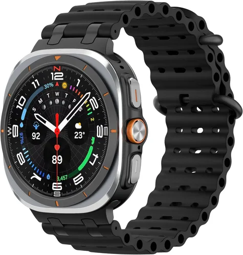 Miniatura 15 de MoKo Correa deportiva compatible con Samsung Galaxy Watch Ultra Band de 1.850 in (2024) para mujeres y hombres, correa de reloj impermeable