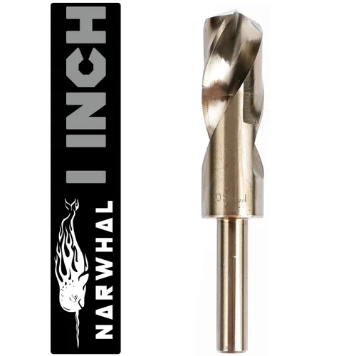 Narwhal - Brocas de cobalto de 1 pulgada - 1 paquete - 6 pulgadas de longitud - Brocas de cobalto M35 con estuche de almacenamiento - ¡Perfectas