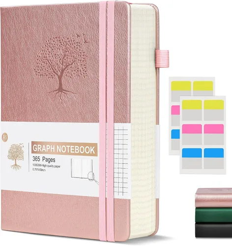 Miniatura 34 de Cuaderno Diario con Líneas - 365 Páginas A5 Cuaderno Grueso para Escribir para Hombres y Mujeres, Cuaderno con Rayas Universitarias, Diario de Cuero