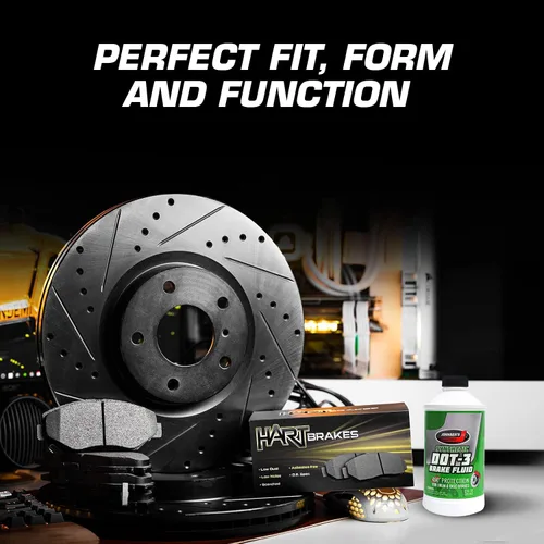 Miniatura 6 de Hart Brakes Kit Frenos y Rotores Traseros Pastillas de Freno Traseras Rotores y Pastillas de Freno Pastillas y Rotores de Freno Semimetálicos