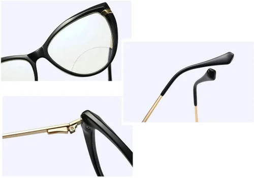 Miniatura 5 de laureles /Photochromic Bifocal Reading Glasses Ladies Cat Glasses Marcos Hombres Ampliación Moda Transición Presbicia