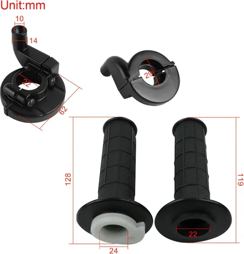 Miniatura 3 de FLYPIG Carburador con cable de agarre del acelerador para Honda PZ20 XR50R XR70R XR75 XL80S XR80R XL75 XL70 SL70 Z50R XR100R TaoTao NST SunL Kazuma