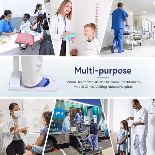 Miniatura 7 de Tetuga Medidor de Altura Médico Portátil Estadiómetro Barra de Altura 8-82 pulg/20-210 cm/Unidad con cm y pulg, Herramienta de Medición de Altura