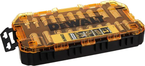 Miniatura 5 de DEWALT Juego de llaves de vaso de accesorios, 15 piezas (DWMT73807) y juego de enchufes profundos, 20 piezas, unidad métrica de 3/8 pulgadas / SAE