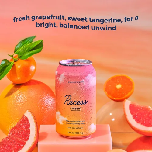 Miniatura 9 de Recess Mood - Bebida calmante con suplemento de magnesio, 12 onzas (Vainilla Naranja, paquete de 12)