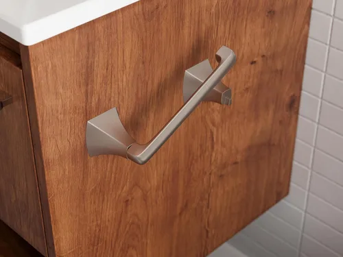 Miniatura 4 de Pfister Bruxie Portapapel Higiénico, Soporte para Rollo de Papel Higiénico del Baño, Montaje en Pared, Atornillado, Acabado Níquel Cepillado Spot