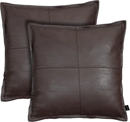 Miniatura 37 de Funda de almohada de piel de cordero – Funda de cojín decorativa para sofá – Fundas para sala de estar y dormitorio, 22 x 22 pulgadas – Paquete de 2