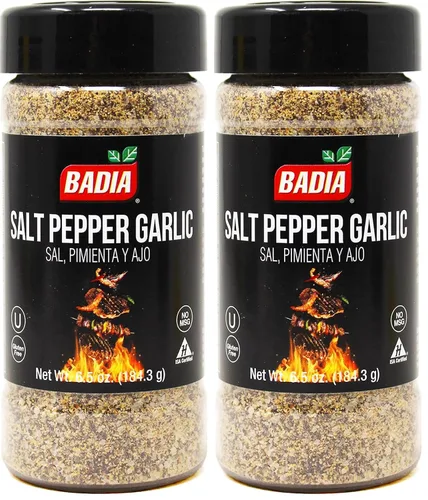 Miniatura 7 de Badia Condimento de ajo y sal y pimienta, 6.5 onzas, mezcla de especias multiusos para frotes, carne de res, pollo, filete, verduras, sin gluten