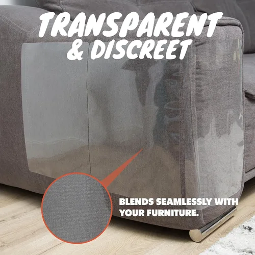 Miniatura 7 de Protector Anti Arañazos para Muebles de FixZilla, Juego de 8 Protectores para Sofá contra las Garras de los Gatos – Detergente Anti Arañazos