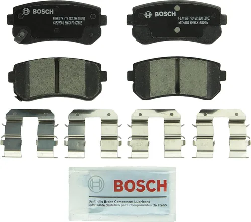 BOSCH BC1398 QuietCast Premium - Juego de pastillas de freno de disco de cerámica - Compatible con Hyundai Tucson seleccionados; Kia Cadenza, Forte,