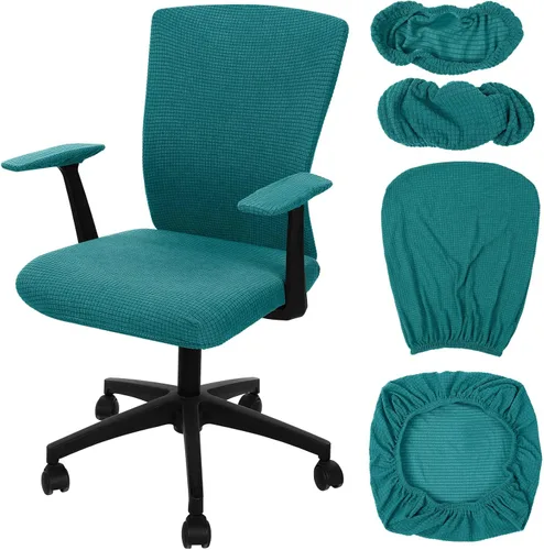 Miniatura 22 de Tallew Juego de 4 Fundas para Silla de Oficina Fundas Universales para Computadora Fundas Elásticas para Silla de Oficina Fundas para Respaldo