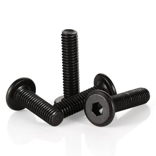 Miniatura 7 de Tornillos avellanados de cabeza plana M8-0.049 x 1.575 in para muebles, silla, mesa, escritorio, cuna, acero al carbono, óxido negro, totalmente