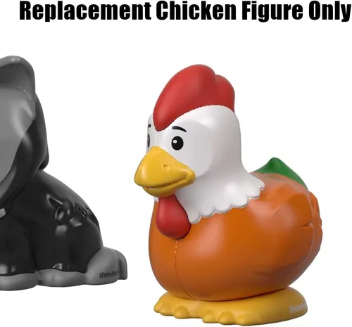 Miniatura 3 de Pieza de repuesto para el juego Fisher-Price Little People Farm Animal Friends - GFL21 ~ Figura de pollo de repuesto
