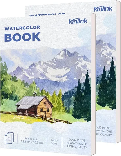 Miniatura 17 de 100 PIEZAS 4x6 Papel de Acuarela a Granel, 140 lb/300 g Papel Grueso Prensado en Frío para Niños y Adultos, Papel de Arte Blanco para Dibujo